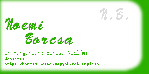 noemi borcsa business card